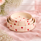 Sweetheart Check Trio Bowls