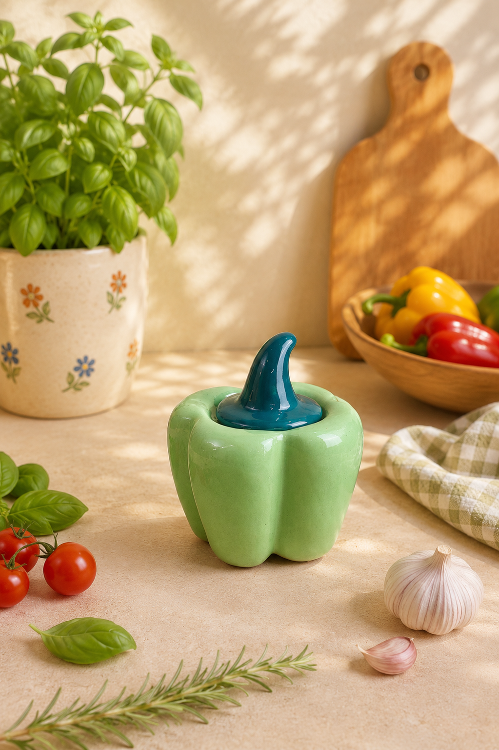 Bell Pepper/Capsicum Jar (Green)