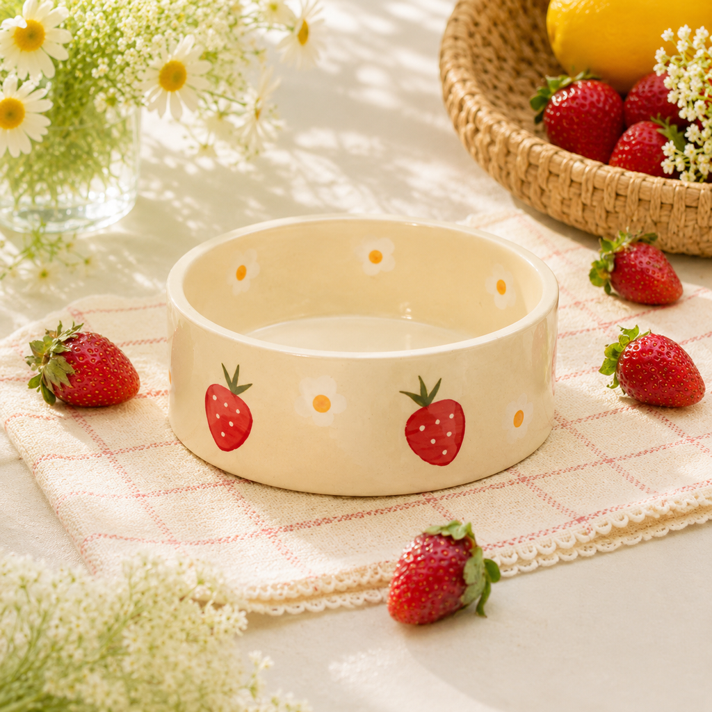 Strawberry Blossom Snack Bowl
