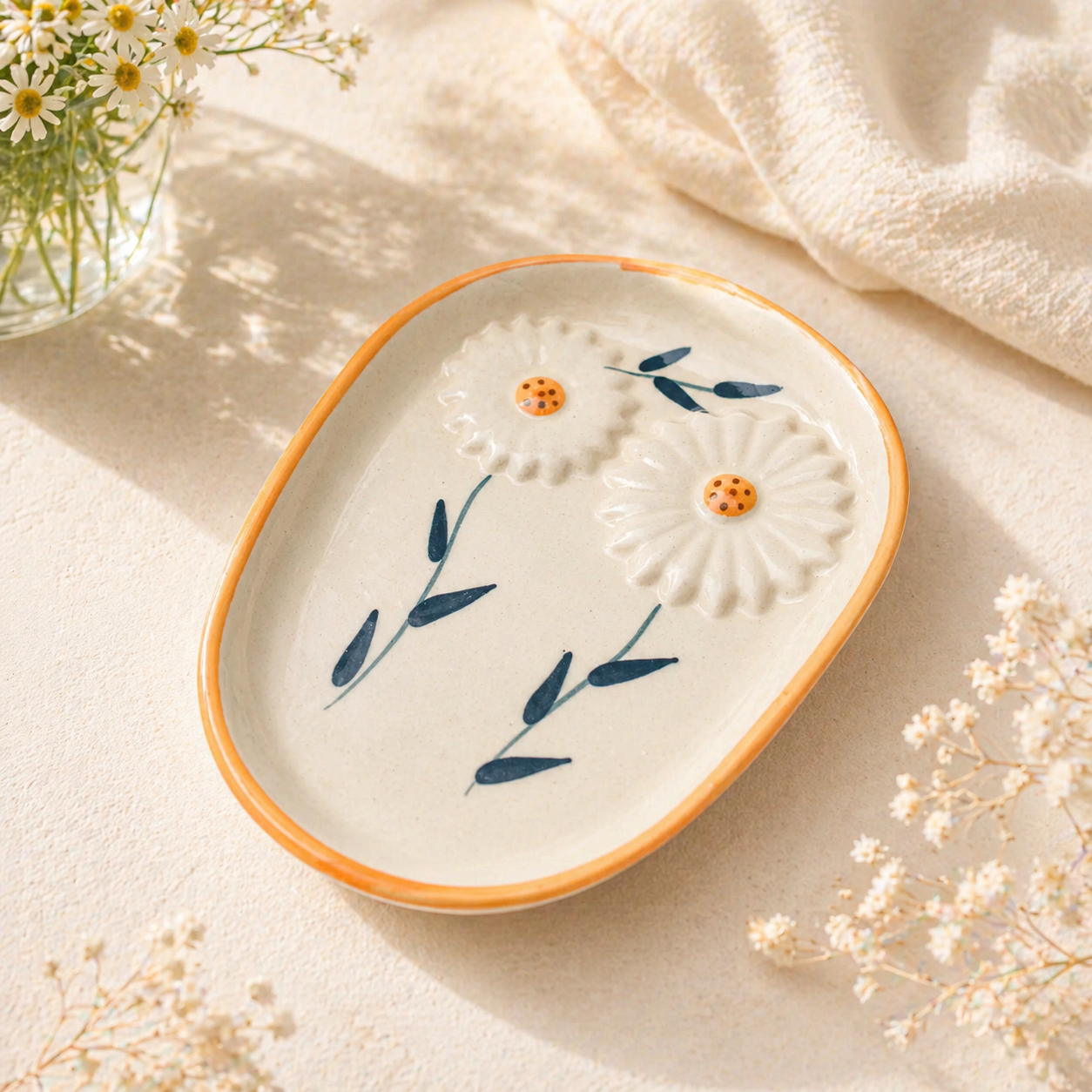 Daisy Bloom Mug & Plate Set
