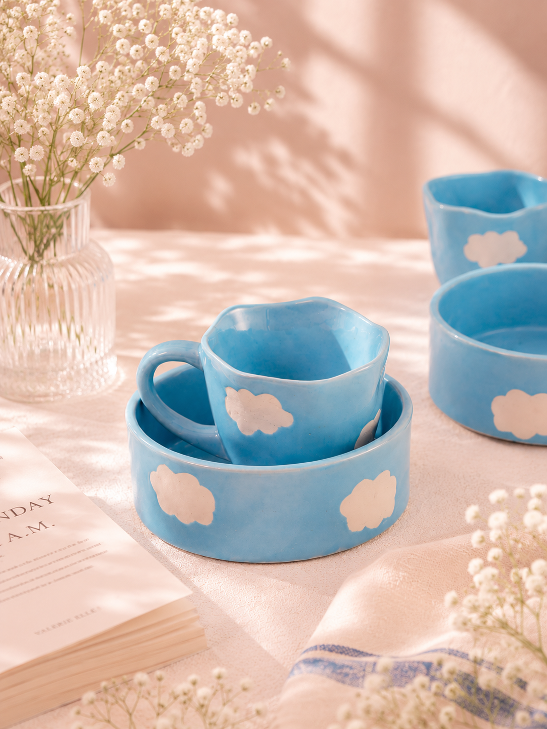 Blue Cloud Breakfast Set