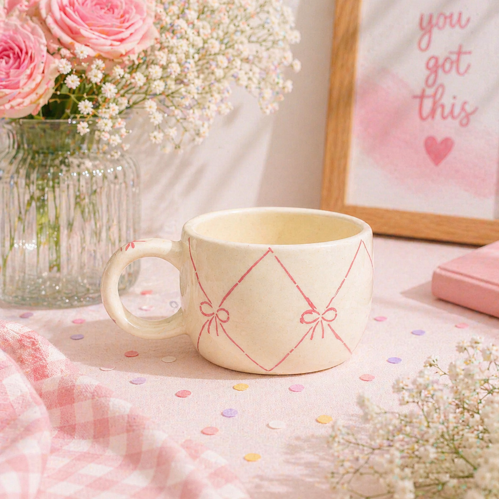 Blush Bow Mug