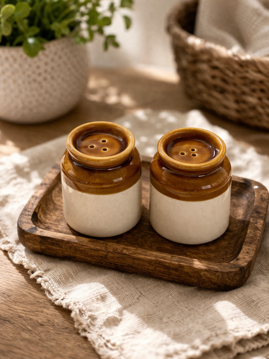 Rustic Barni Salt & Pepper Set