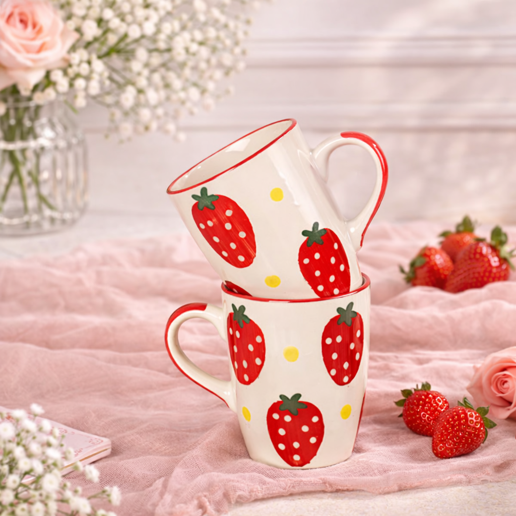 Berry Blush Strawberry Mug