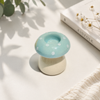 Polka Dot Mushroom Candle Holder (Sky Blue)