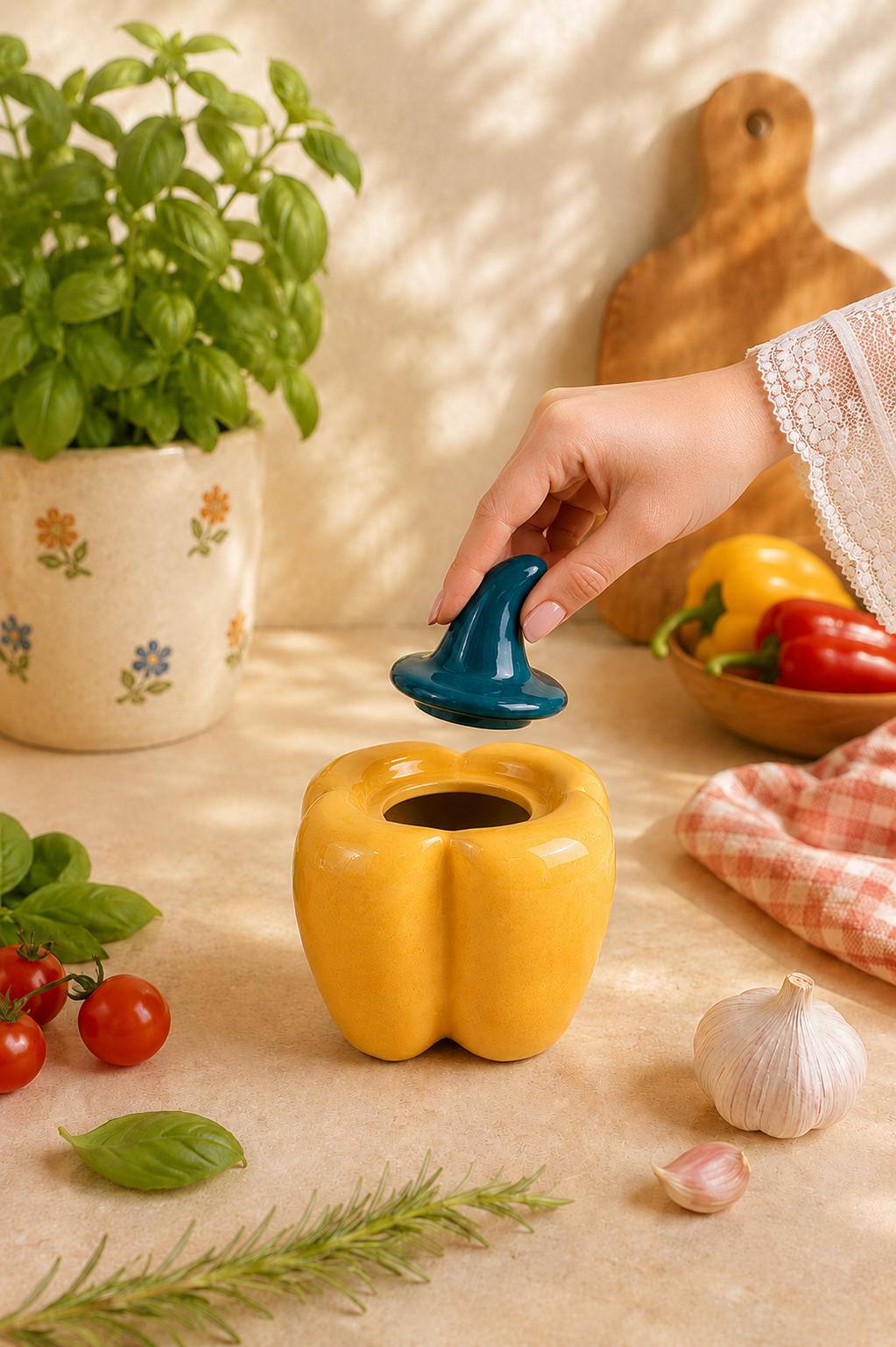 Bell Pepper/Capsicum Jar (Yellow)