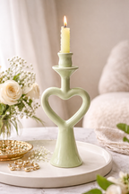 Mint Love Loop Candle Holder