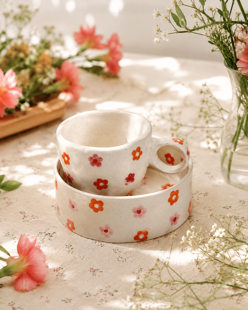 Floral Breakfast Set