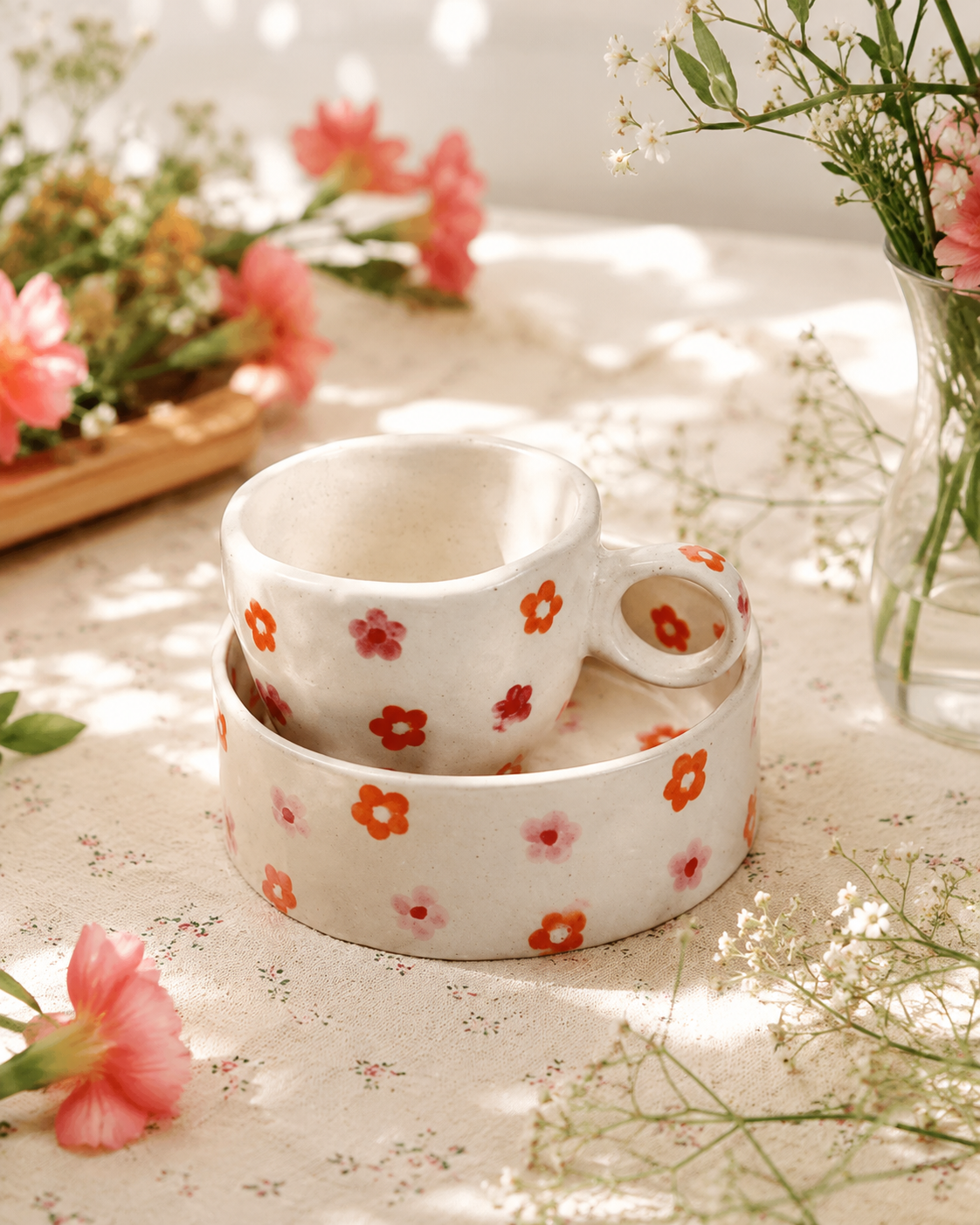 Floral Breakfast Set