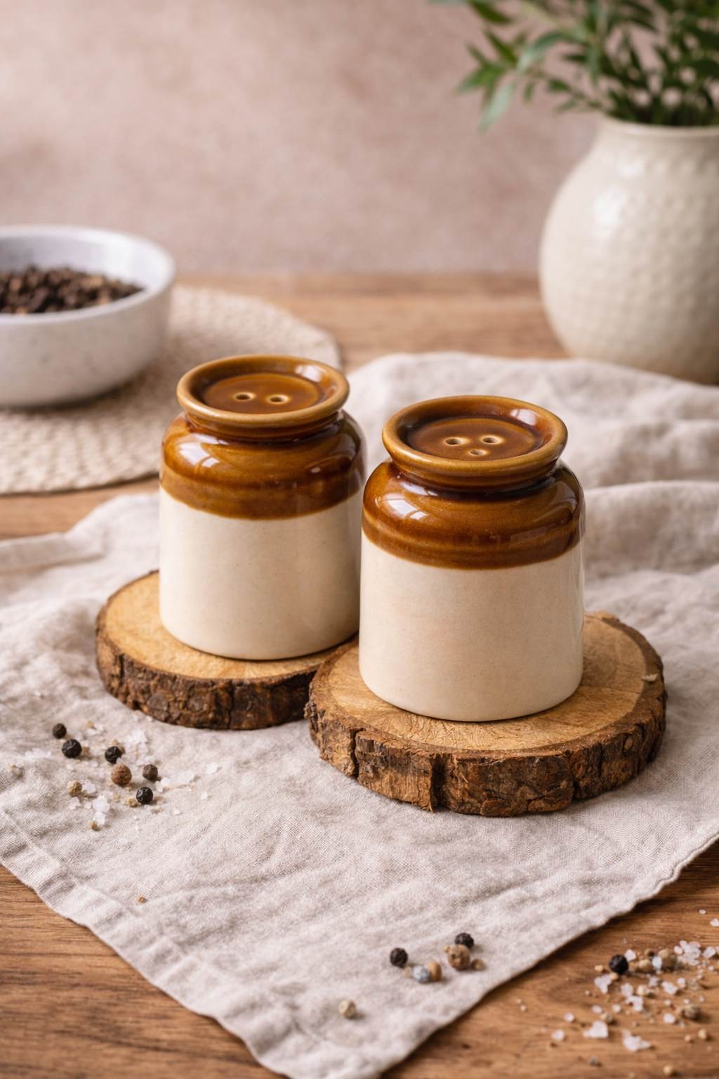 Rustic Barni Salt & Pepper Set