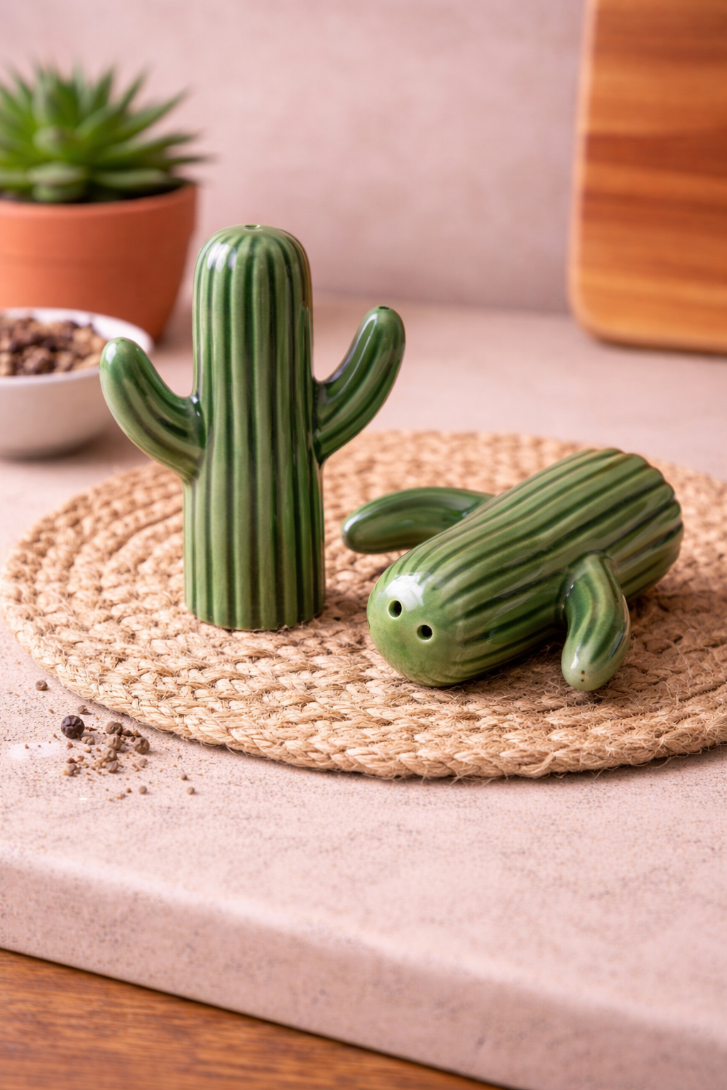 Cactus Salt & Pepper Set