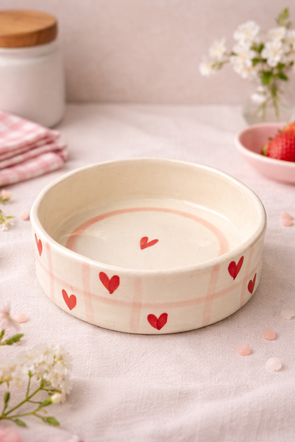 Sweetheart Checked Bowl