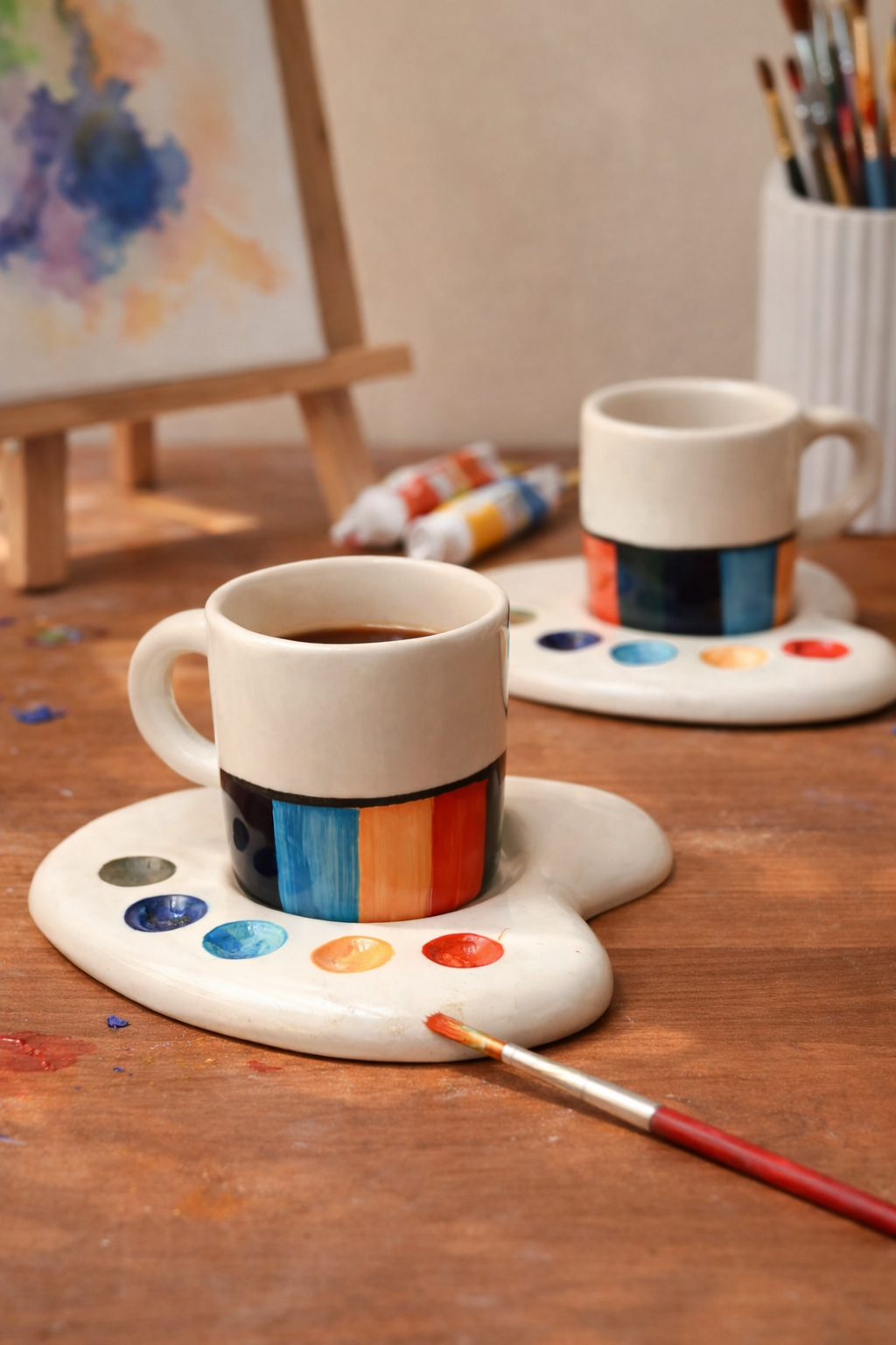 Artist’s Palette Cup Saucer Set