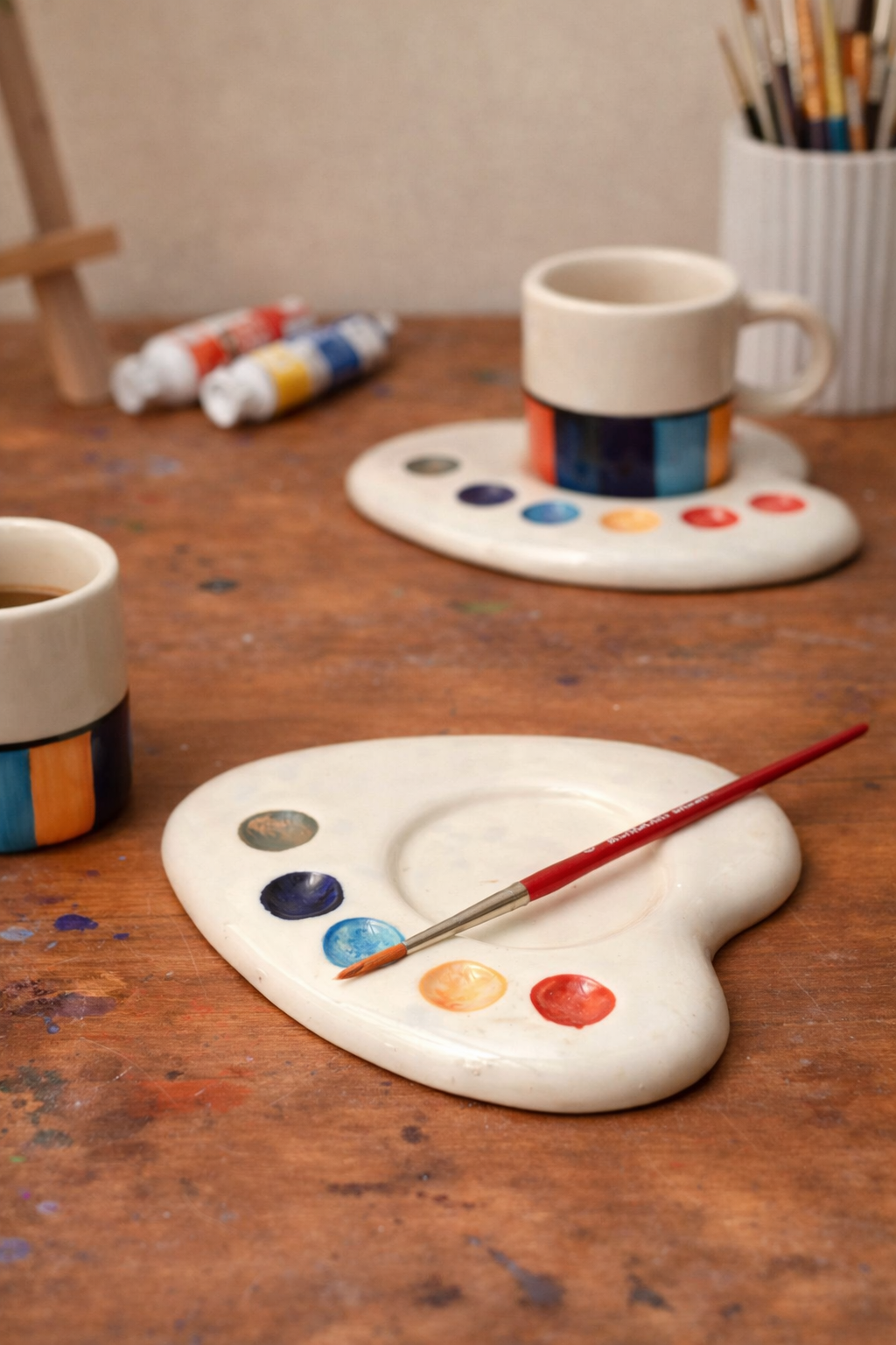 Artist’s Palette Cup Saucer Set
