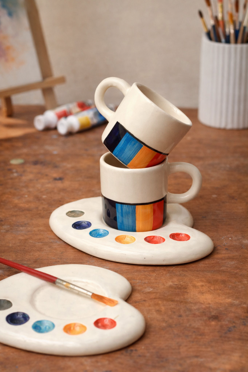 Artist’s Palette Cup Saucer Set