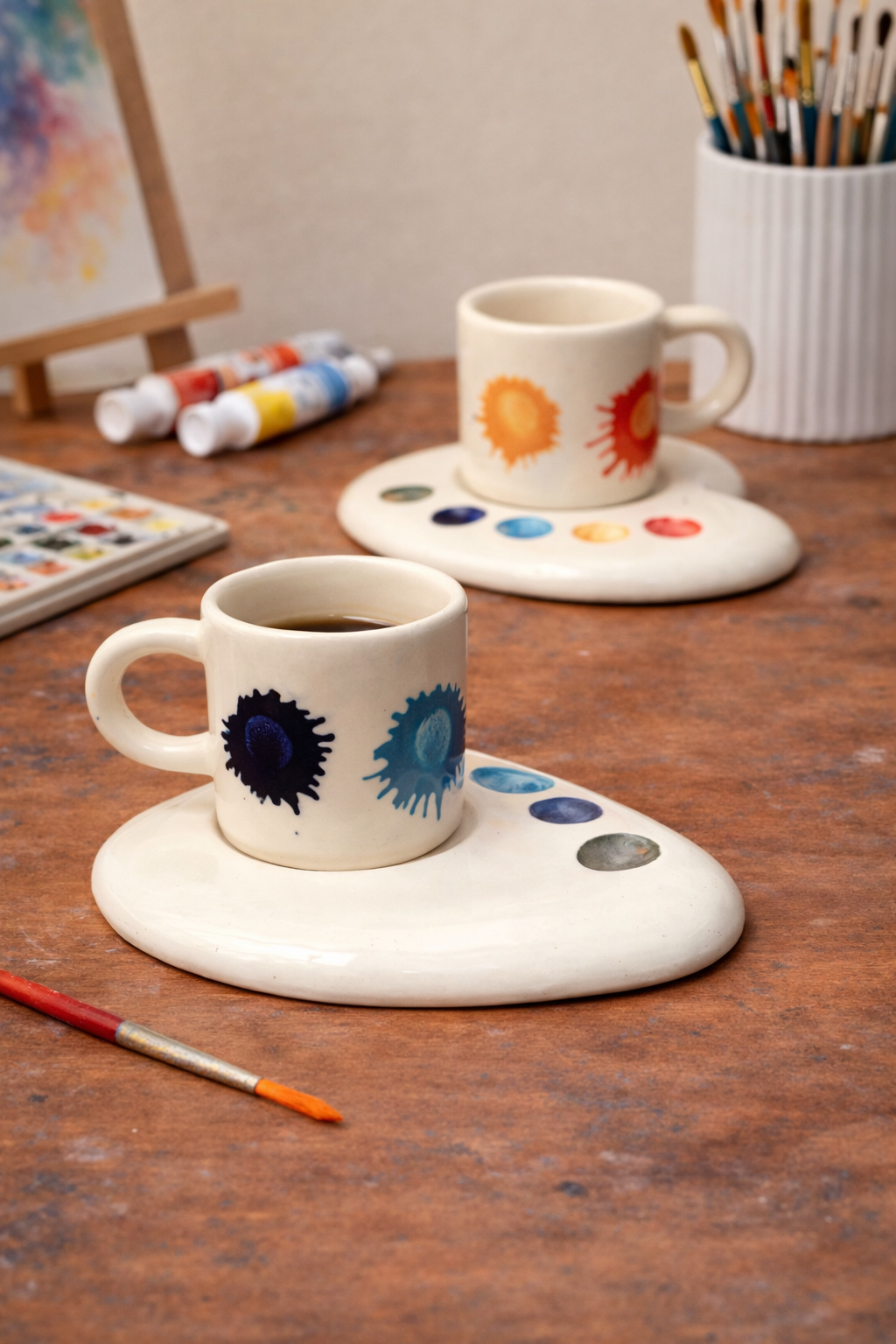 Artist’s Palette Cup Saucer Set