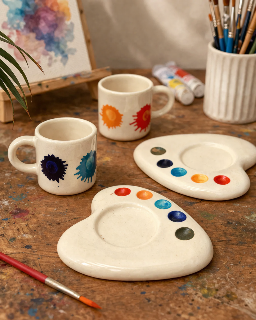 Artist’s Palette Cup Saucer Set