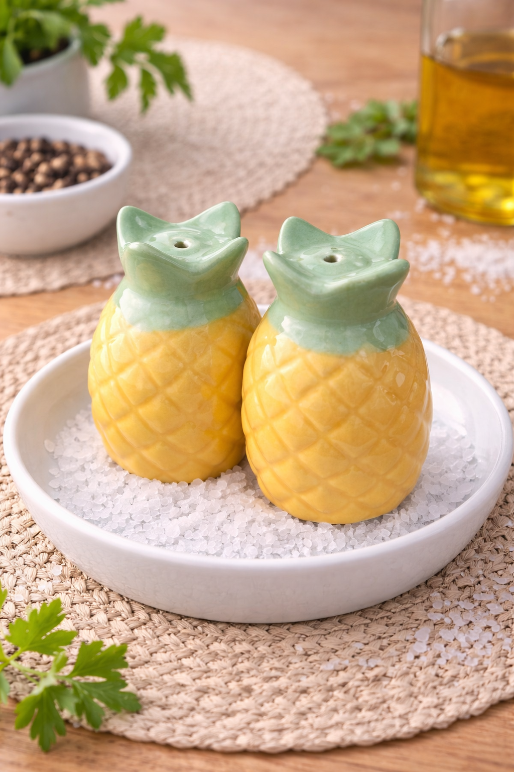 Tropical Pineapple Salt & Pepper Set