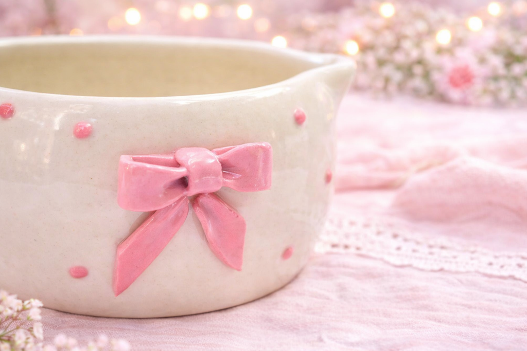 Blush Bow Matcha Set