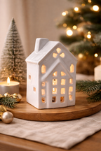 Snow Cottage Candle Holder - Small