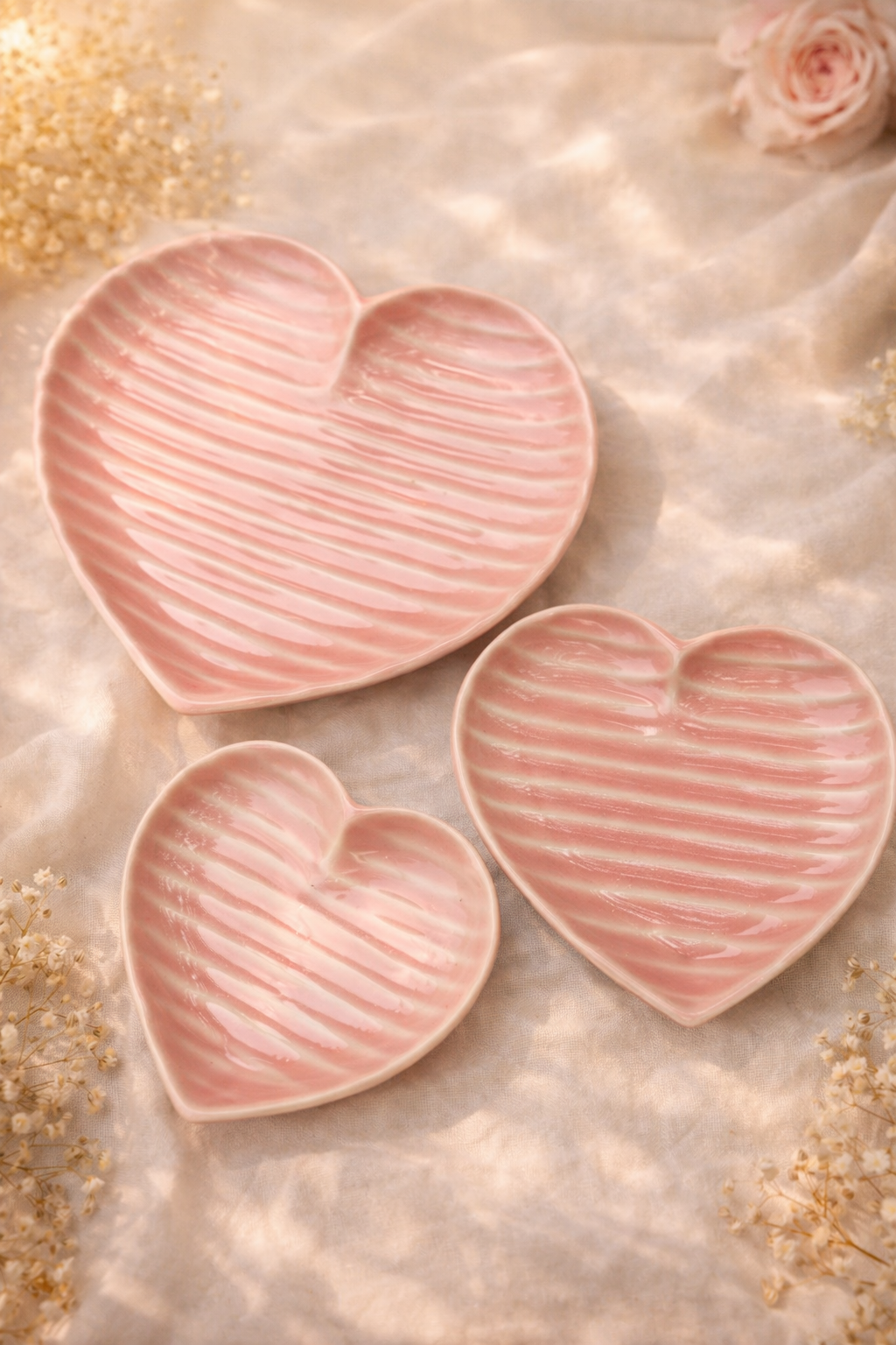 Candy Heart Plate Set Of 3