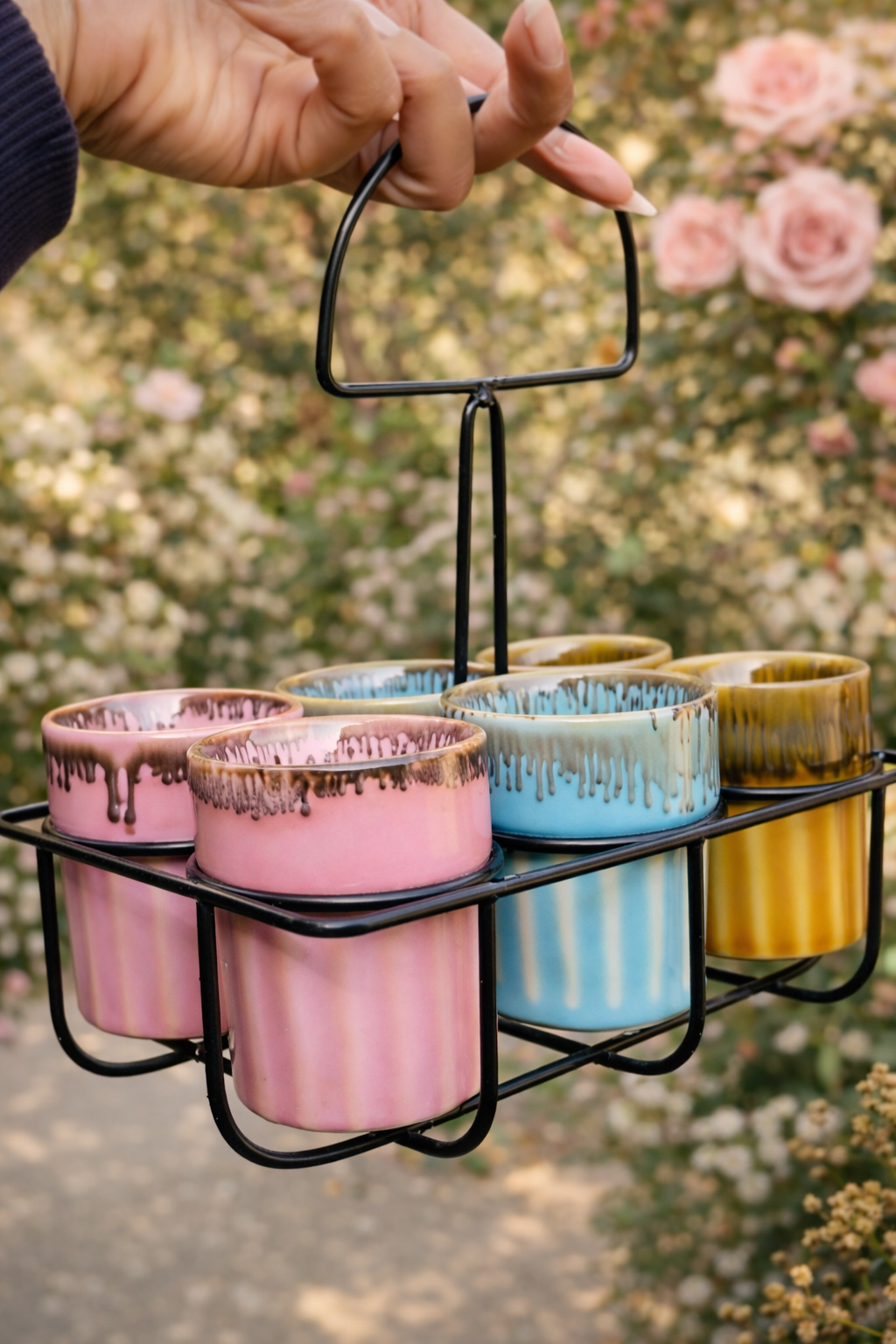 Set of 6 Glasses +Stand