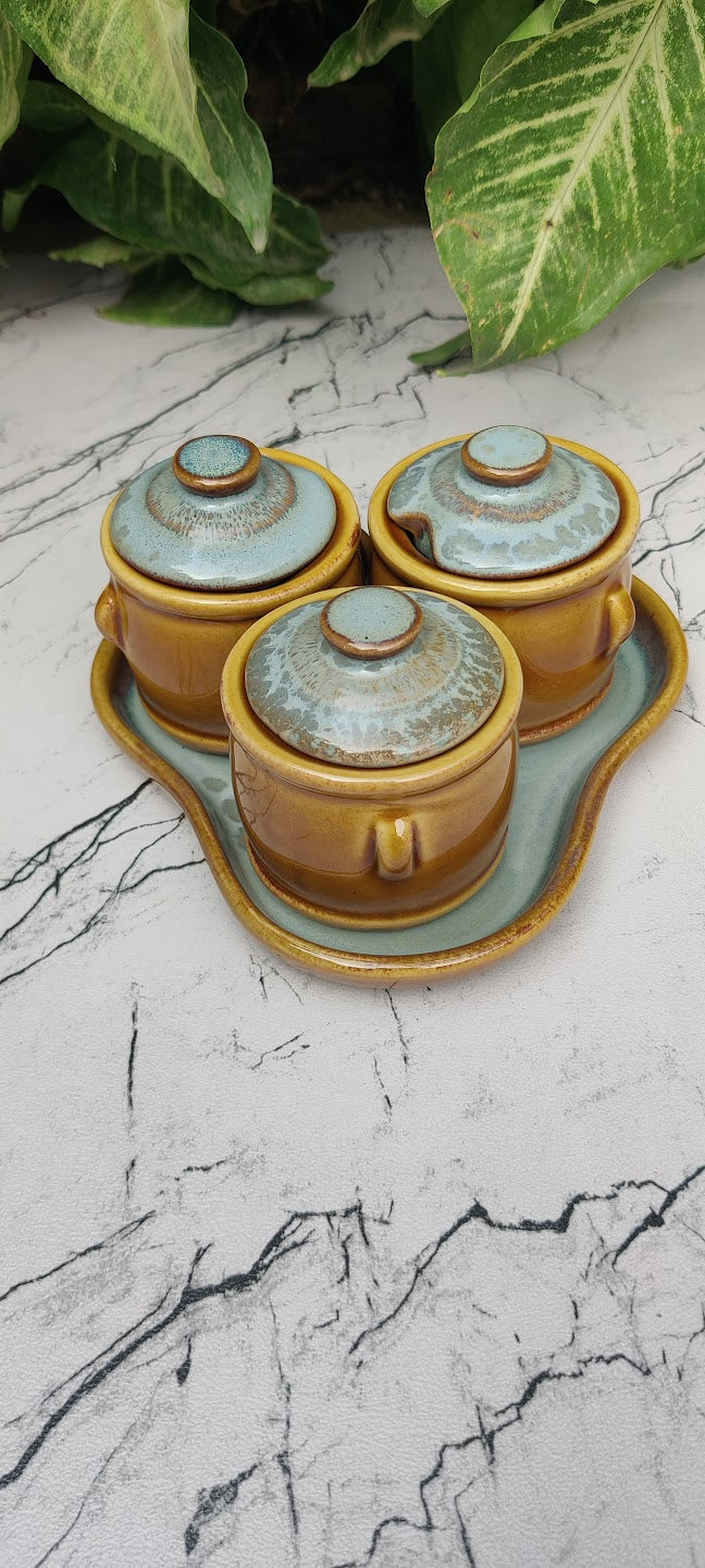 Golden Pickle Pot Set