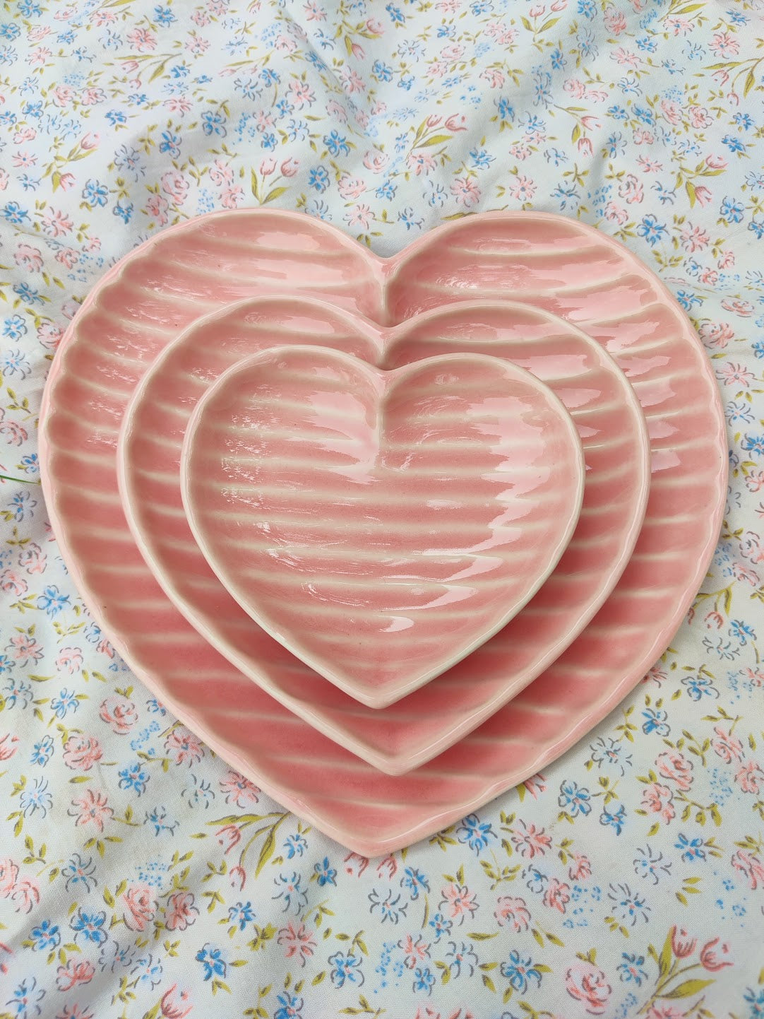 Candy Heart Plate Set Of 3