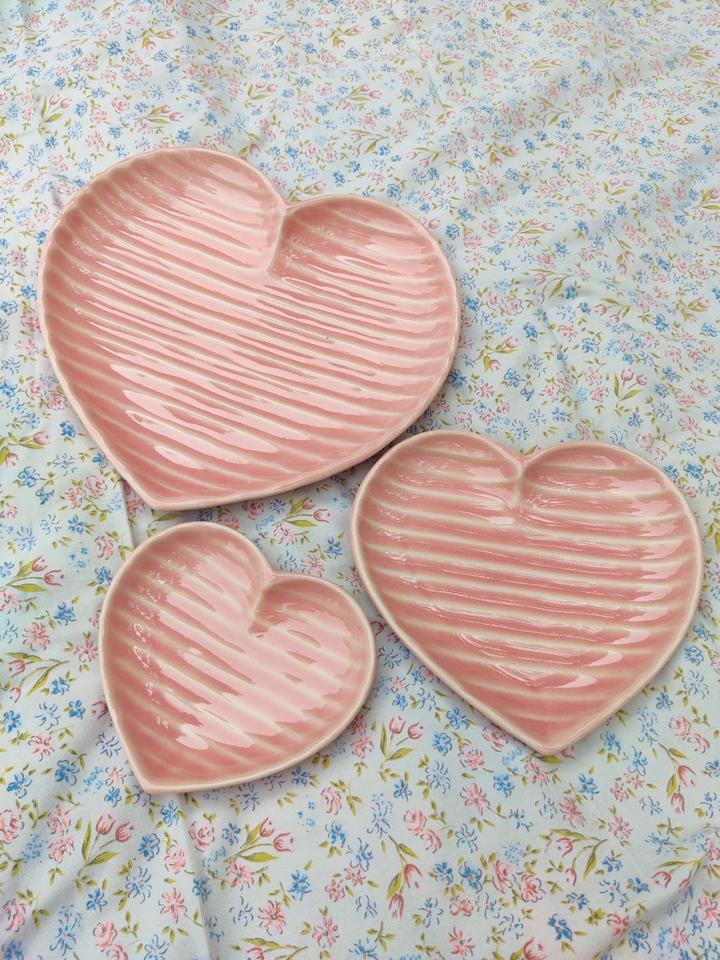 Candy Heart Plate Set Of 3