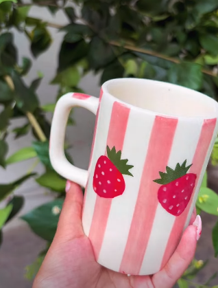 Strawberry Lid Mug