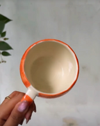 Orange Lid Mug