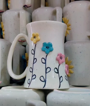 3-D Flower Mug