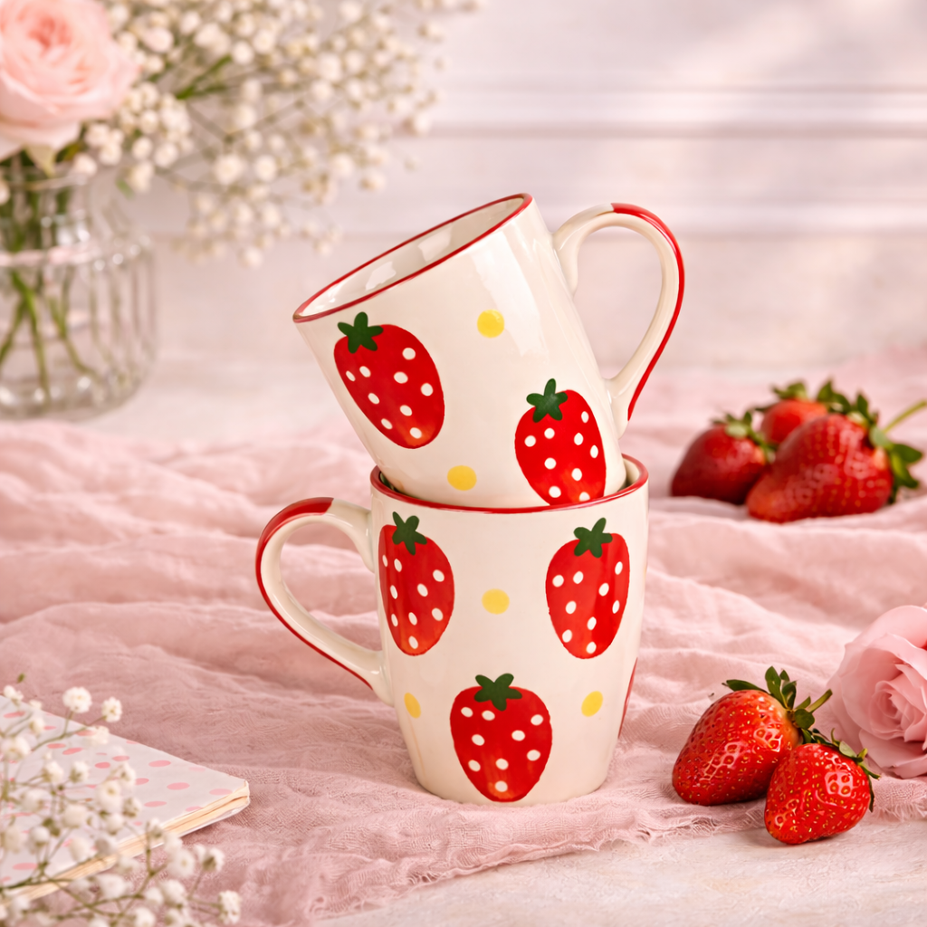 Berry Blush Strawberry Mug