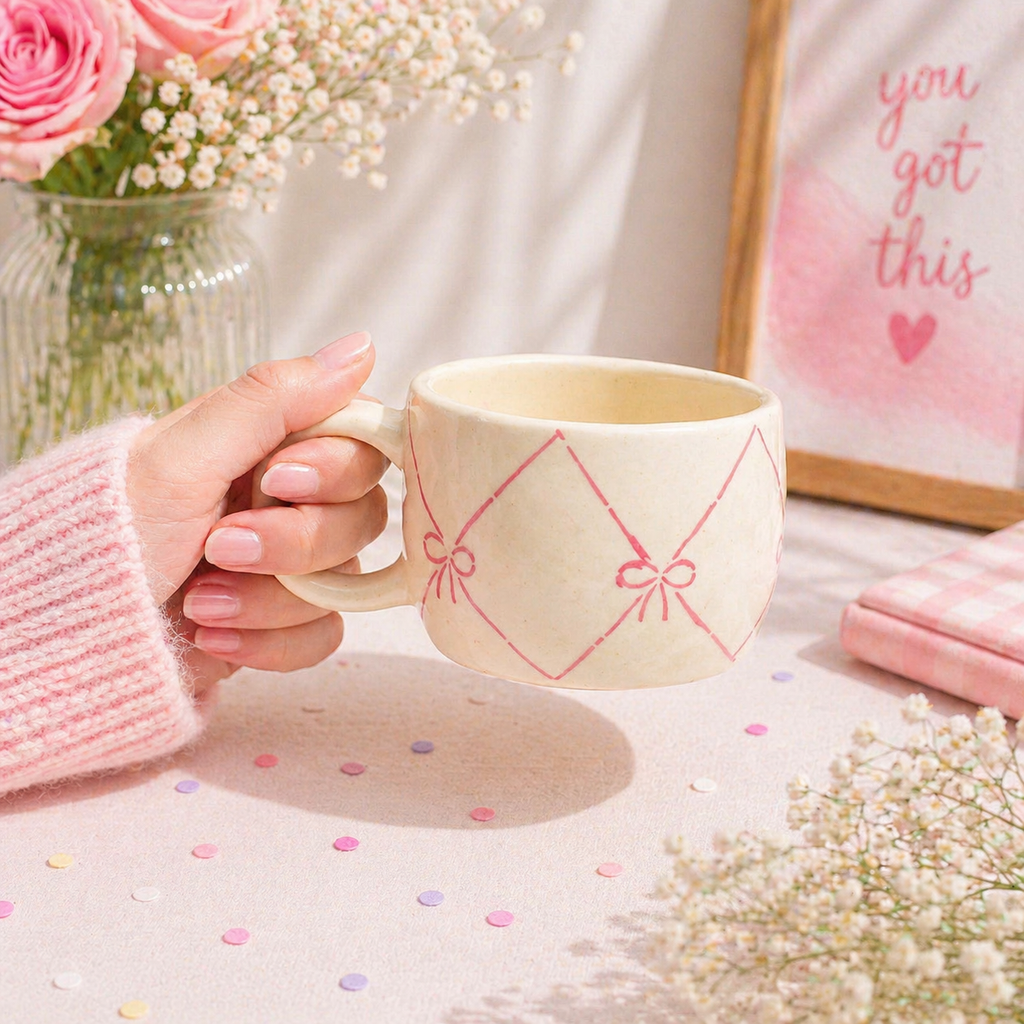 Blush Bow Mug