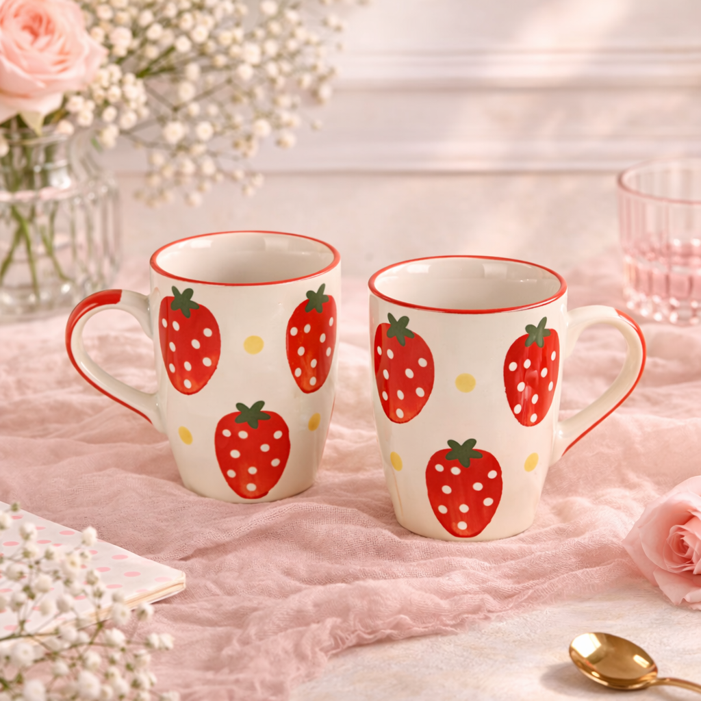 Berry Blush Strawberry Mug