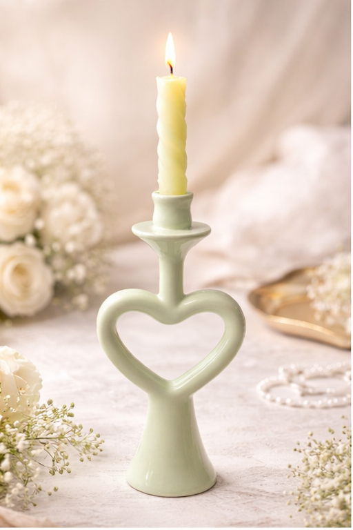 Mint Love Loop Candle Holder