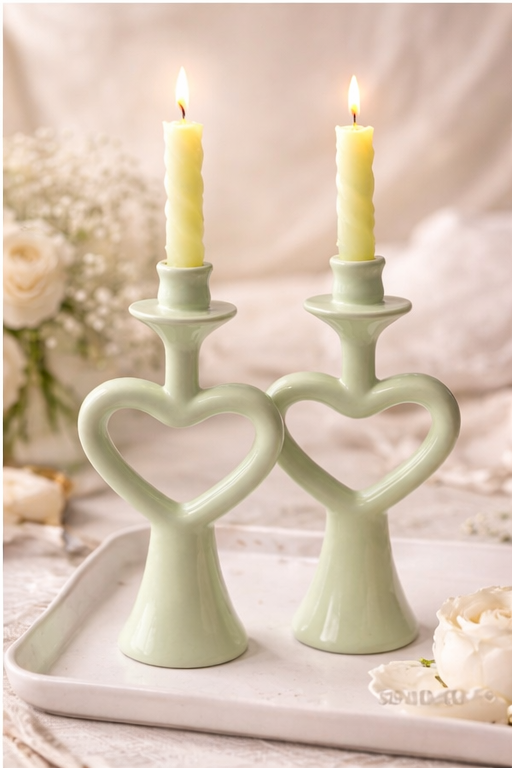 Mint Love Loop Candle Holder
