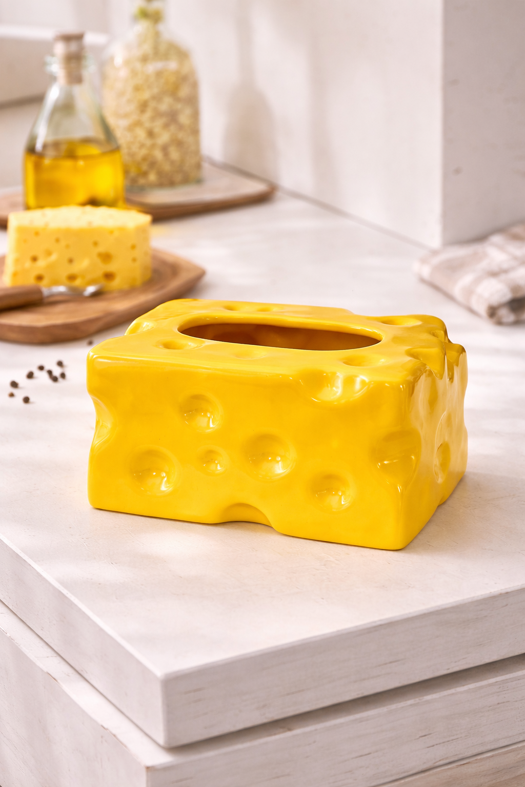 Cheddar Chunk Tissue Holder