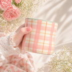 Blush Gingham Pinched Tumbler