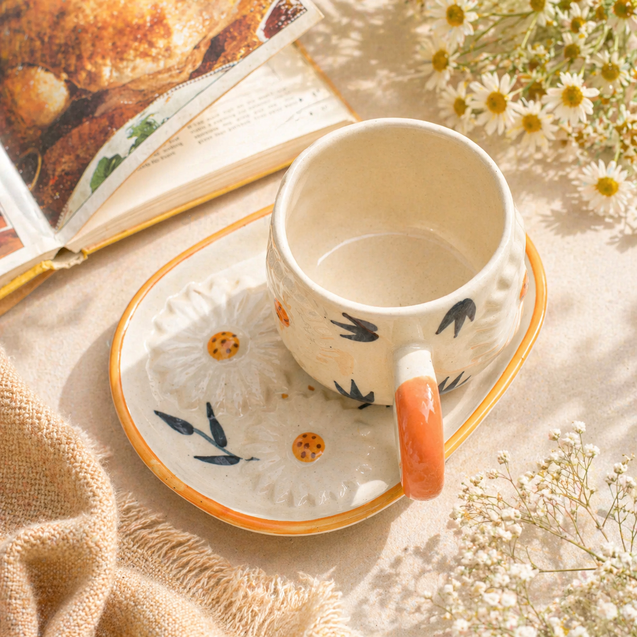 Daisy Bloom Mug & Plate Set