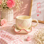 Blush Bow Mug & Coaster Set