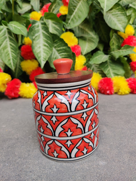 Jelly Bean Orange Jar