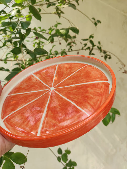 𝙷𝚊𝚗𝚍 𝚙𝚊𝚒𝚗𝚝𝚎𝚍 𝙾𝚛𝚊𝚗𝚐𝚎 𝙿𝚕𝚊𝚝𝚎