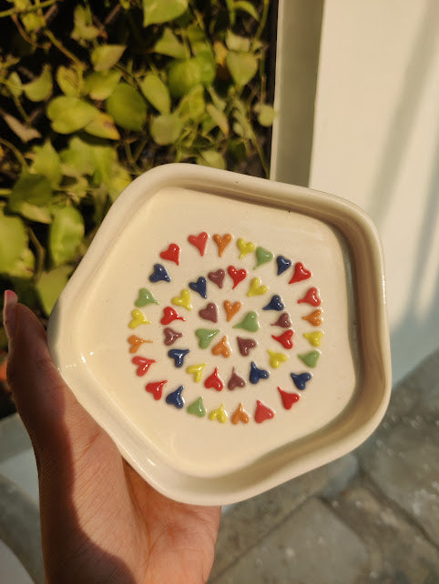 Multicolor Saucer Plate