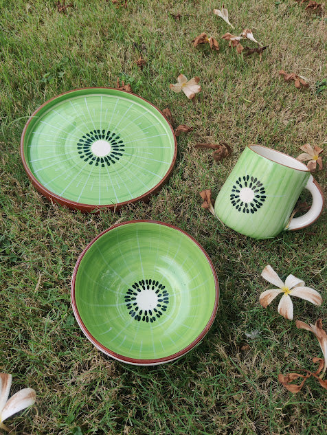 Kiwi Cup+ Bowl +Plate Set
