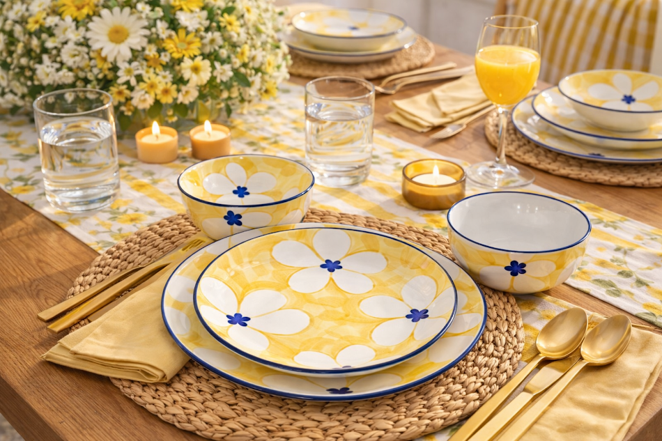 Sunflower Ceramic Set